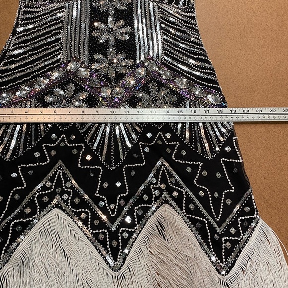 Vintage Sequin and fringed Dress- like new - Picture 12 of 12